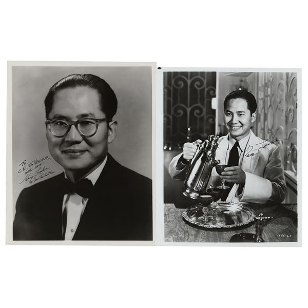 Keye Luke (2) Signed Photographs