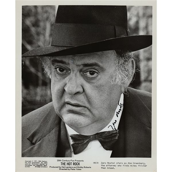 Zero Mostel Signed Photograph