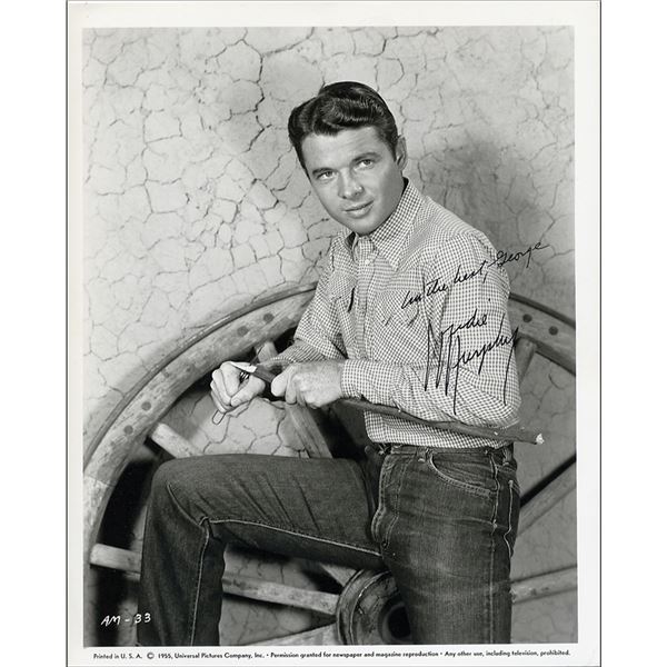 Audie Murphy Signed Photograph