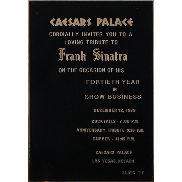 Frank Sinatra: Caesars Palace Invitation