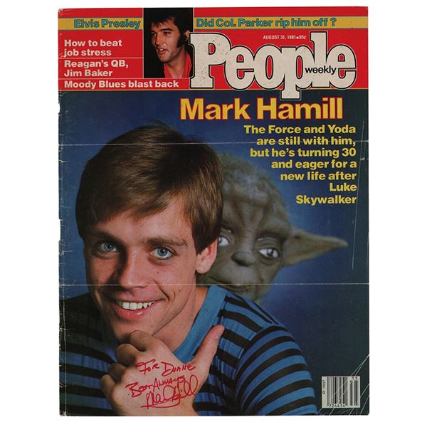 Star Wars: Mark Hamill Signed Magazine Cover