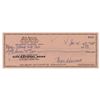 Image 1 : Three Stooges: Moe Howard Signed Check