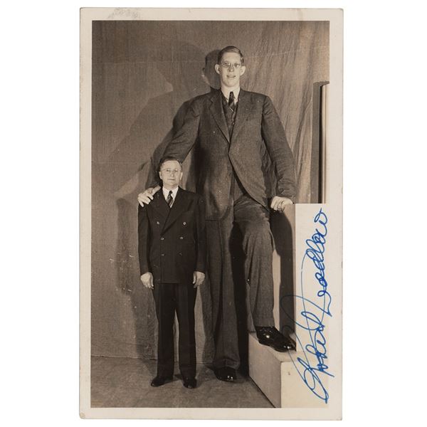 Robert Wadlow Signed Photograph