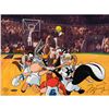 Image 1 : Michael Jordan Signed Limited Edition Space Jam Cel: 'Tune Squad'