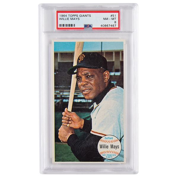 1964 Topps Giants #51 Willie Mays PSA NM-MT 8