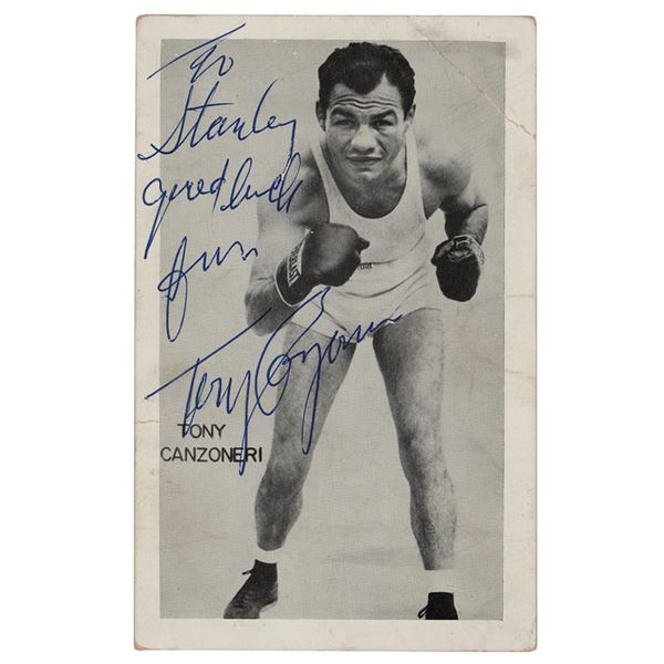 Tony Canzoneri Signed Photograph