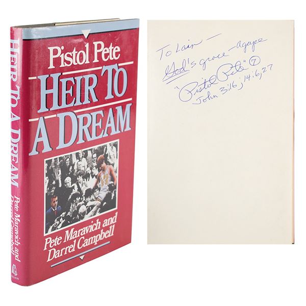 'Pistol' Pete Maravich Signed Book