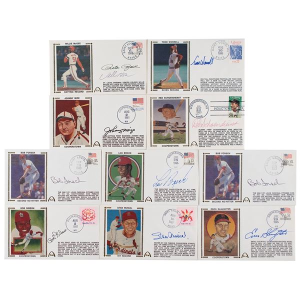 St. Louis Cardinals (10) Signed Covers