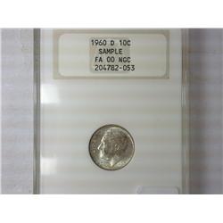 1960-D Roosevelt Dime NGC Sample Slab