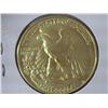 Image 2 : 1946 Gold Plated Walking Liberty Half Dollar