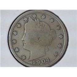 1904 Liberty "V" Nickel (VG)