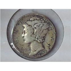 1928 Mercury Dime