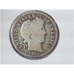 1913 Barber Dime