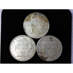 1921, 1921-D And 1921-S Morgan Silver Dollars