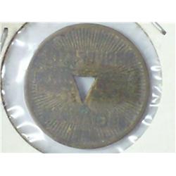 1922 Pittsburg Railways Company Fare Token Type 3