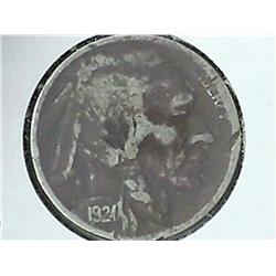 1924-D Buffalo Nickel (Fine, Dark)
