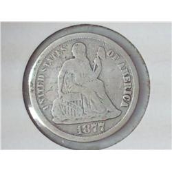 1877 Seated Liberty Dime