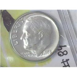 1956 Roosevelt Dime (BU)