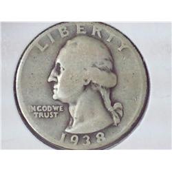 1938-S Washington Quarter