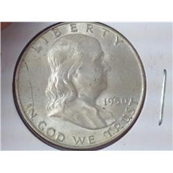 1950-D Franklin Half Dollar