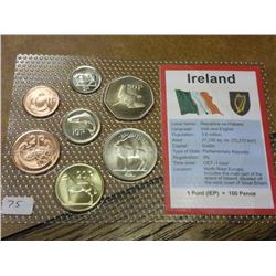 Ireland Pre Euro Coin Set (UNC)