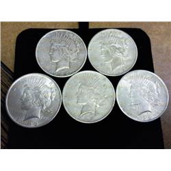 5-1922 Peace Silver Dollars