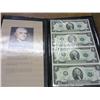 Image 1 : Uncut Sheet Of 4-2003-A Two Dollar FRN's