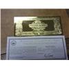 Image 2 : 1899 $2-22k Gold Leaf Note Has Authentic $2 Bill