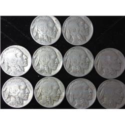 10-1930's Buffalo Nickels
