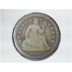 1856 Seated Liberty Dime