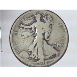 1918 Walking Liberty Half Dollar