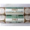 Image 1 : US Mint Rolls 2003-P And 2003-D Jeffys (UNC)