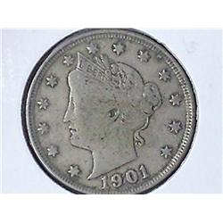 1901 Liberty "V" Nickel (Full Liberty)