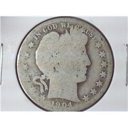 1904 Barber Half Dollar