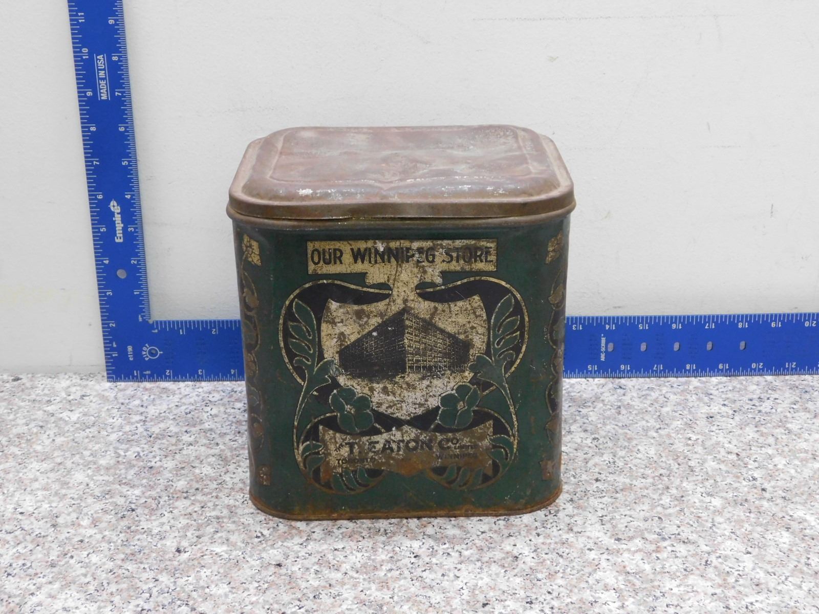 Antique Eatons Winnipeg Store Tea Tin