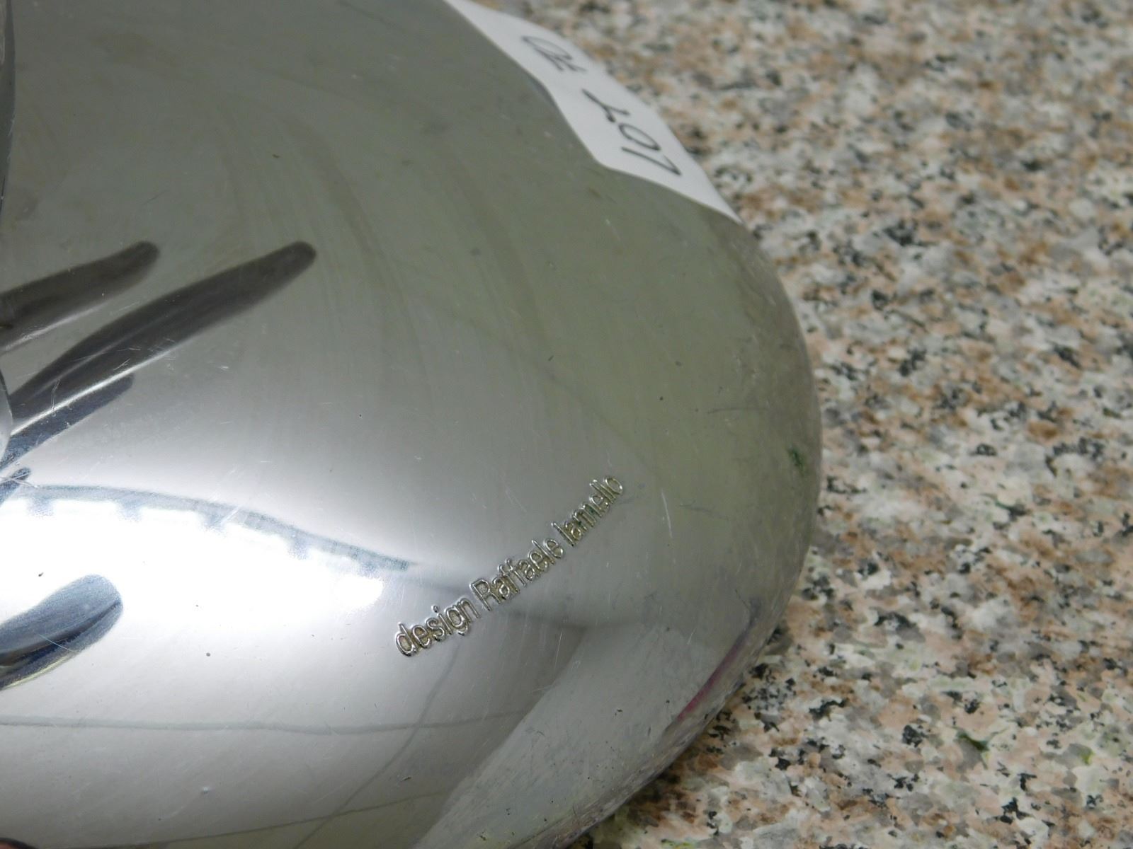 Raffaele Iannello Voodoo Knife Block With 5 Knives Chrome Silver