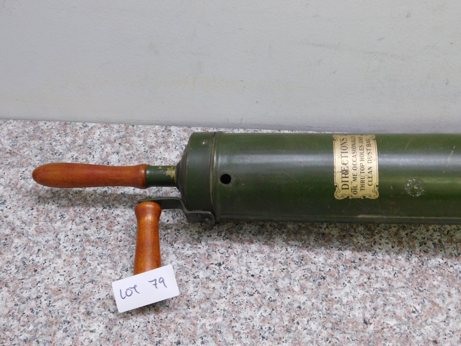 Pat 1911 Harvey Stone Sales Co National Vacuum Cleaner Antique