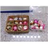 Image 1 : Lot of 22 Vintage Blown Glass Christmas Tree Ornaments Balls Mostly Pinks