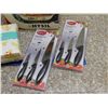 Image 2 : Lot of 4 Household Goods Chicken EasyRoast Baking Dish Roaster Knife Sets and Microfibre Sheets