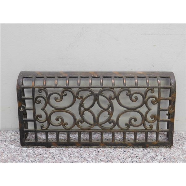Antique Cast Iron Wall Register Vent Cover Plate Grate