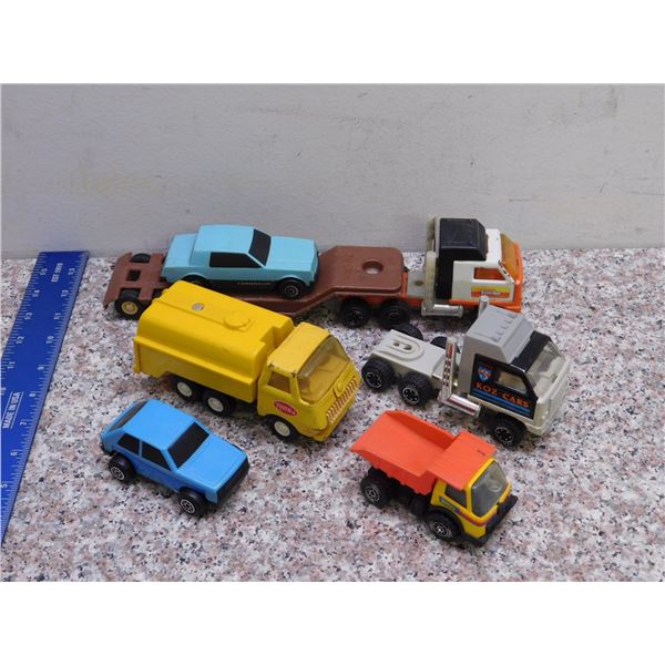 Lot of 6 Tonka Pressed Steel and Plastic Vintage Cars Toys
