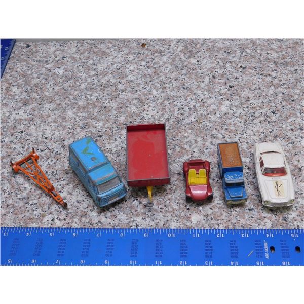 Lot of 6 Dinky Corgi Husky Die Cast Cars Trucks Vans Toys