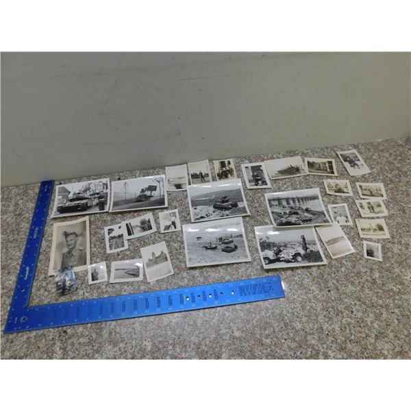 Lot of Vintage Wartime Military Photo Black and White 40s 50s WWII