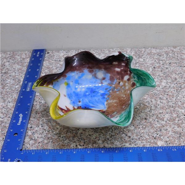 Art Glass Vintage Bowl Murano