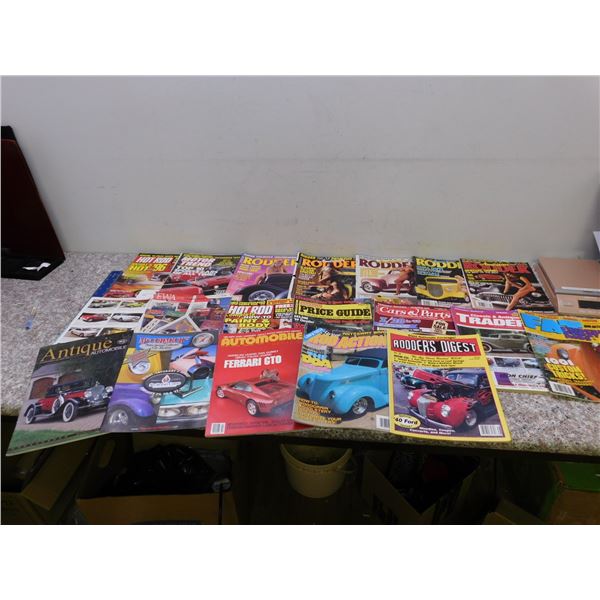 Lot of 18 Various American Car Magazines Antique Cars Rodder Hot Rod