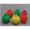 Image 1 : Lot of 6 Blow Mold Patio Lantern Shades NOS?