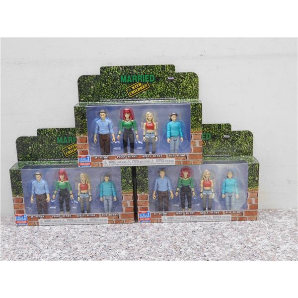 Lot of 3 Married With Children Fall Convention Exclusive 2018 Figure Pack Funko Bundy Family