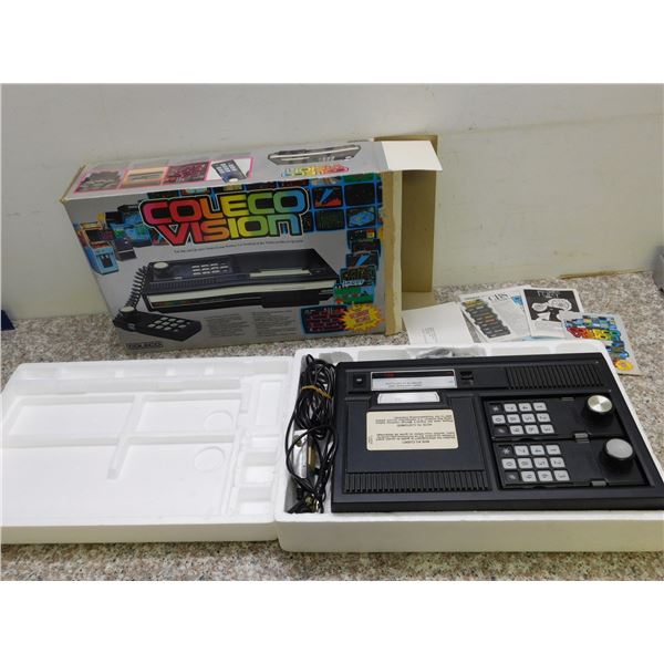 Coleco Vision Console + Box and Video Cable