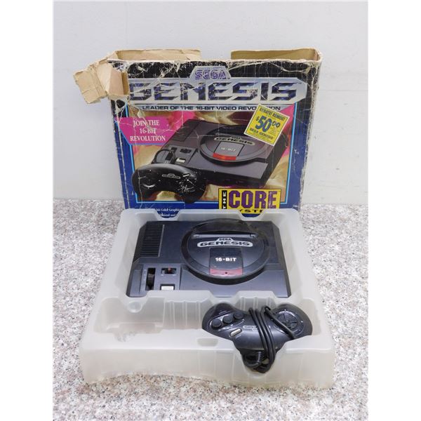SEGA Genesis Model 1 Console in Box 16-bit The Core System Box   Controller No Hookups