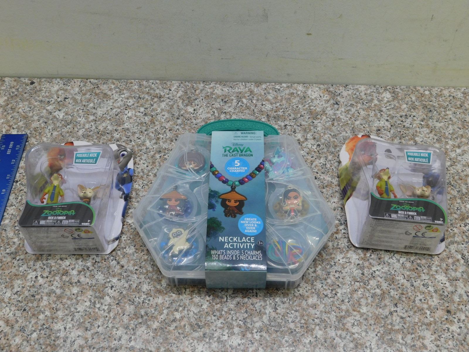 Lot of 3 Disney Raya The Last Dragon Charms Figural Gift Set and ...